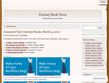 Tablet Screenshot of fantasybooknews.com